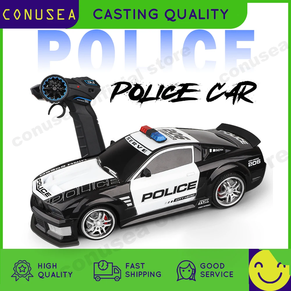 

1/12 Big RC Car 2.4G Electric Car for Children Police Cars Models High Speed Radio Controlled Off-Road Drift vehicle Boys Kids