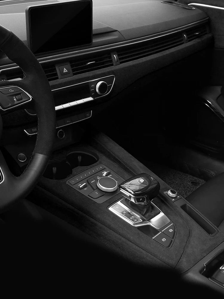 Замшевая Кожа Авто Крышка редукторов для Audi A4 B9 автомобильные аксессуары