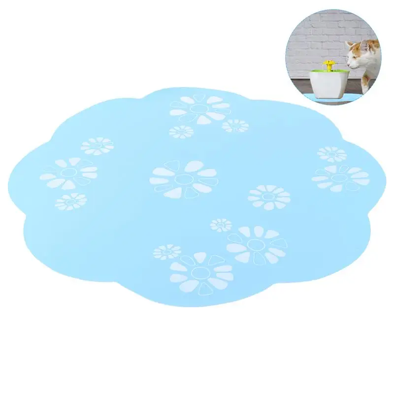 Коврик для фонтана 34 см милая подставка еды с цветами Настольный