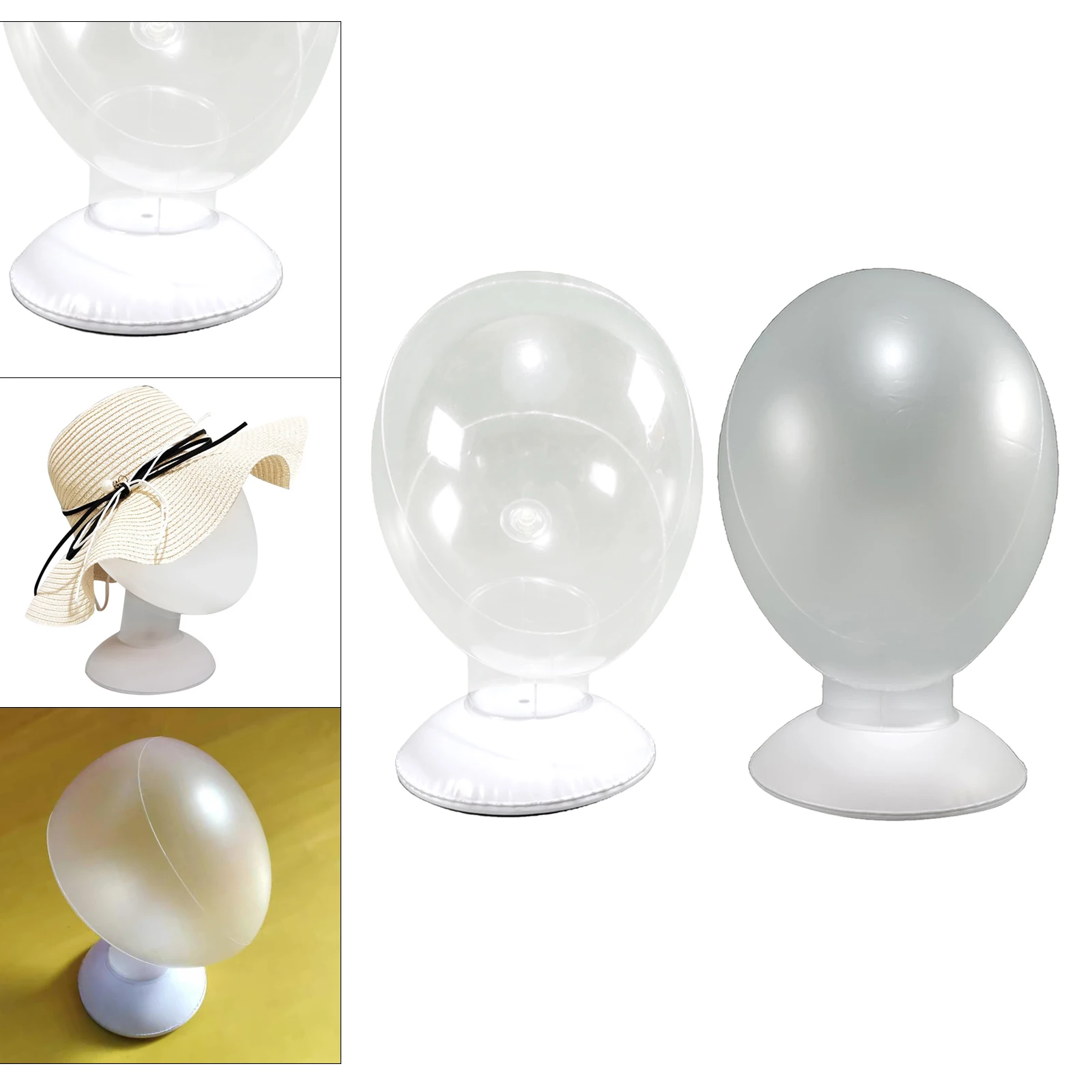 PVC Mannequin Head Manikin Wigs Headform Display Stand Helmet Headphones | Styling Accessories