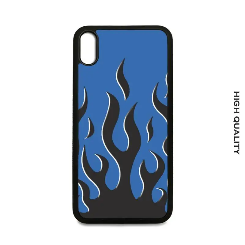 

Trend Fashion Flame Pattern Soft TPU Hard PC Phone Case Cover For Samsung S9 S10 S20 Plus S21 S30 Ultra S7 S8 S10e Note 9 20
