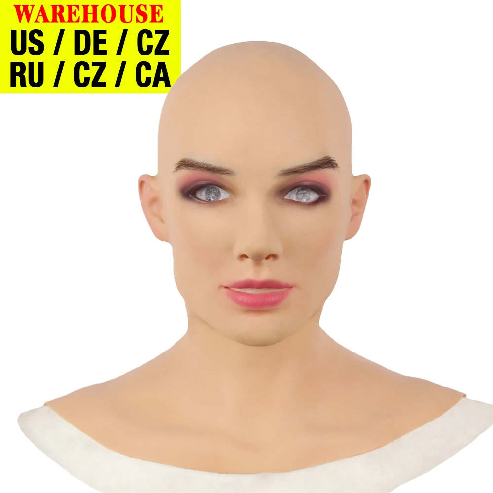 Dokier мягкий силиконовый косплей женский головной убор маска реквизит для