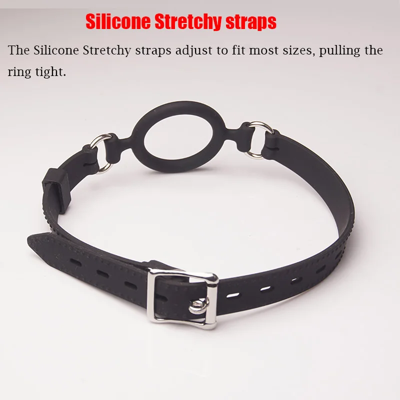 Уплотнительное кольцо для БДСМ с открытым ртом 100% медицинская силиконовая