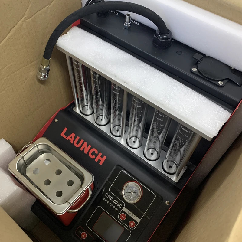 110 В Lauch CNC-603A тестер топливного инжектора аппарат для очистки испытательное