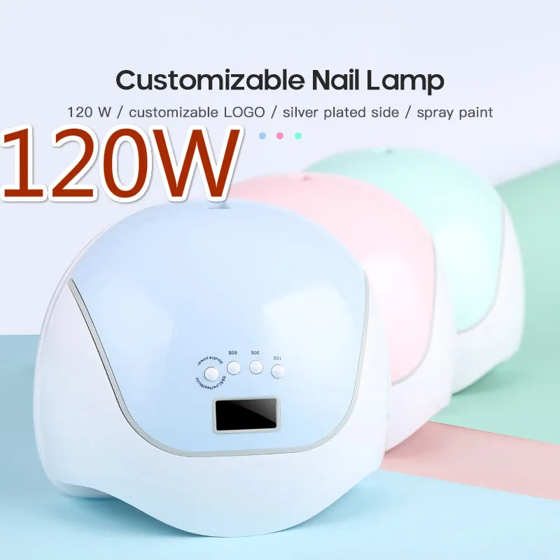 2020 новая УФ лампа 120 Вт с двойным источником светильник Сушилка для лака ногтей