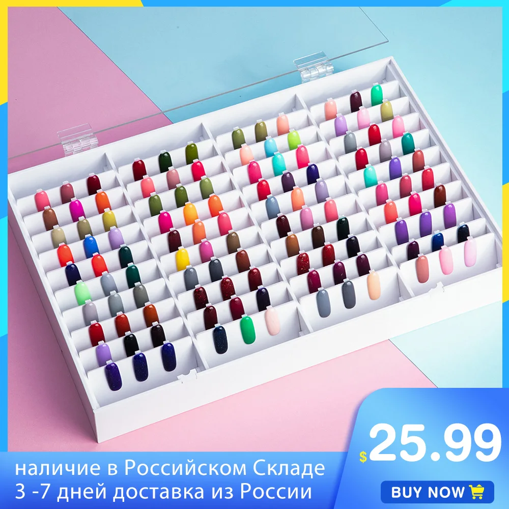 Контейнер LadyMisty с искусственными лаками для ногтей акриловая витрина лака