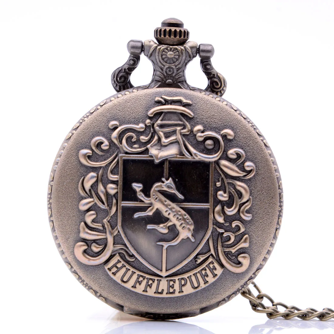 Винтажные антикварные HUFFLEPUFF Мужские Женские кварцевые карманные часы