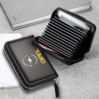 car genuine leather bag driver license business card holder wallet for opel vauxhall astra h insignia j vectra c corsa opel car