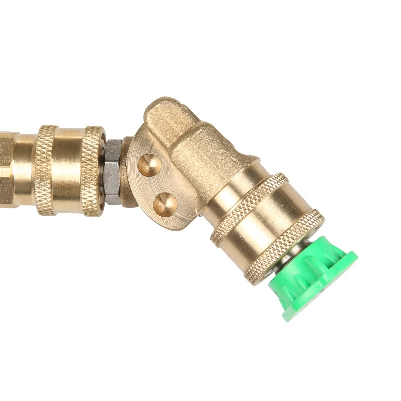 

1 Pcs Pivoting Coupler for Pressure Washer Spray Nozzle & 1 Set Pressure Washer Wand with Adjustable Angle Nozzle