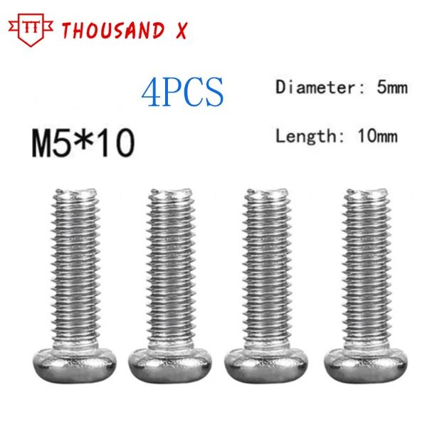 

4PCS M5 * 10 screw cooling fan screw