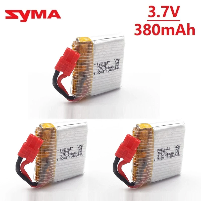 

3Pcs/Sets 3.7 V 380mAh lipo battery for Syma X21 / X21w x26 drone RC quadcopter spare parts 762725 accessories 3.7v battery