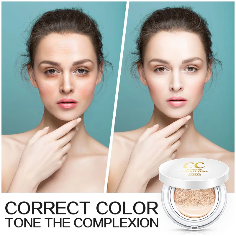 Cushion Isolation CC Cream Brighten skin colour Cosmetic Moisturizer Make Up Oil Control Hyaluronic Acid Whitening BB Makeup