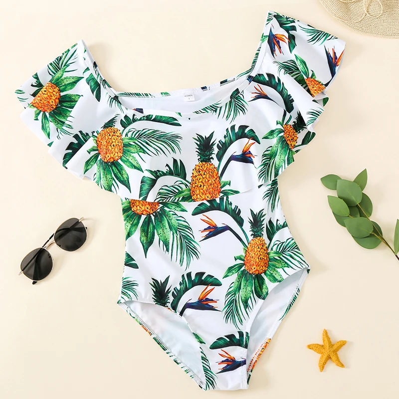 Летняя семейная одежда для плавания пляжные купальники мамы и дочки папы