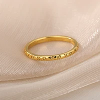 punk gold rings for women girls fashion irregular letter finger thin finger ring accessories gift female minimalist jewelry