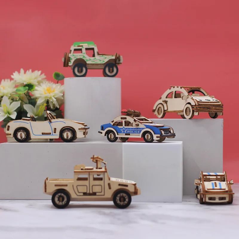 Лидер продаж деревянные 3D пазлы-машинки ручной работы различные истребители