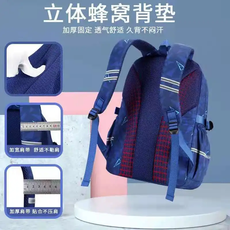 Disney Mickey School Bag For Boy Casual Middle Student Shoulder Backpack Large Capacity Water Proof Super Light Mochila Escolar