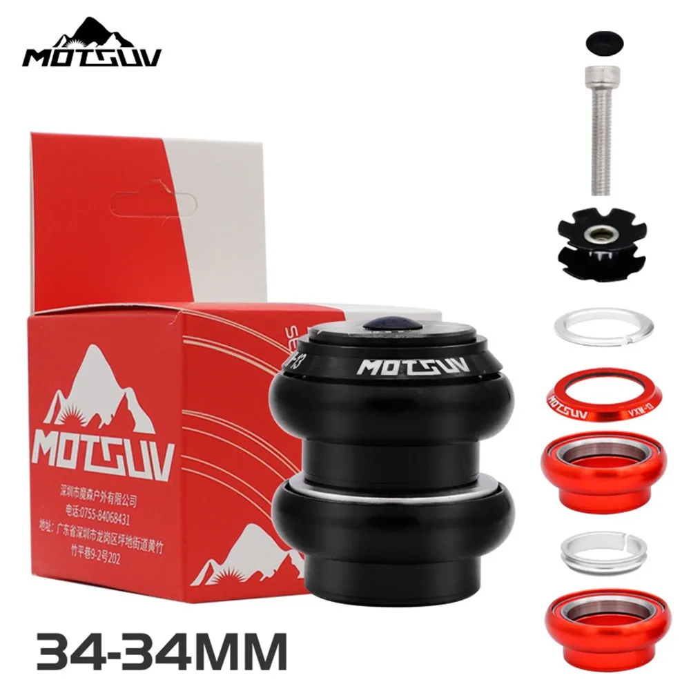 

Bike Headset 34mm For MTB Ultra-Light Mtb MTB Bicycle Seal Palin Headset Bearing Sealed Top Cap Cover Threadless Fork Stem