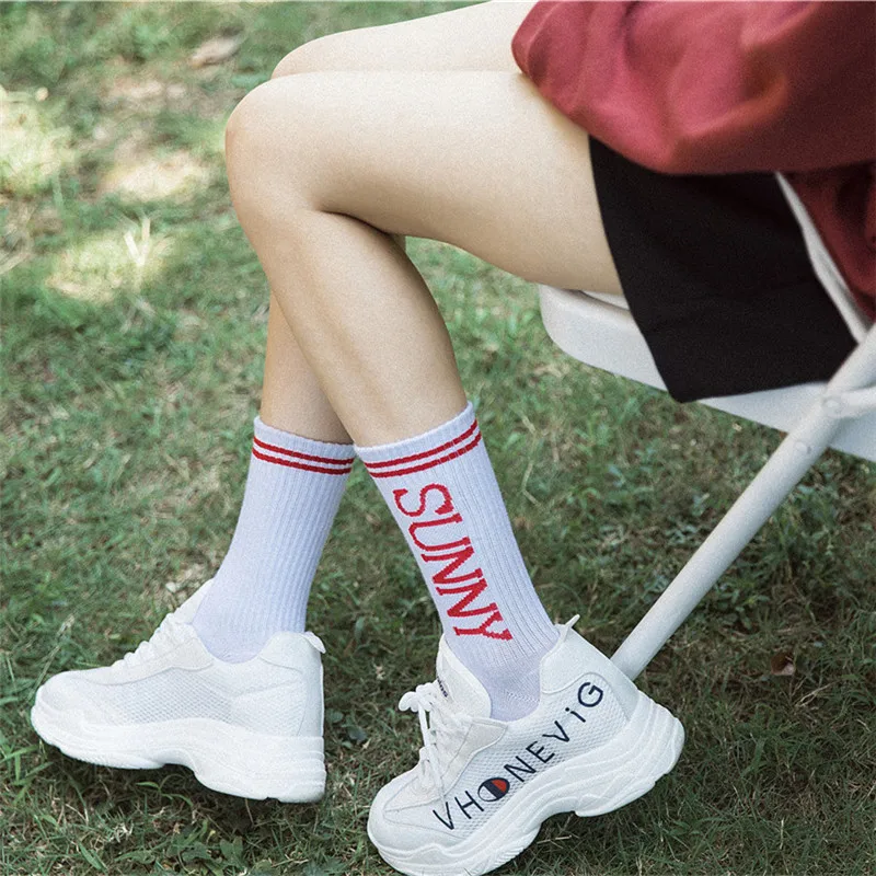 Носки женские уличная одежда для девочек хлопковые повседневные белые носки в