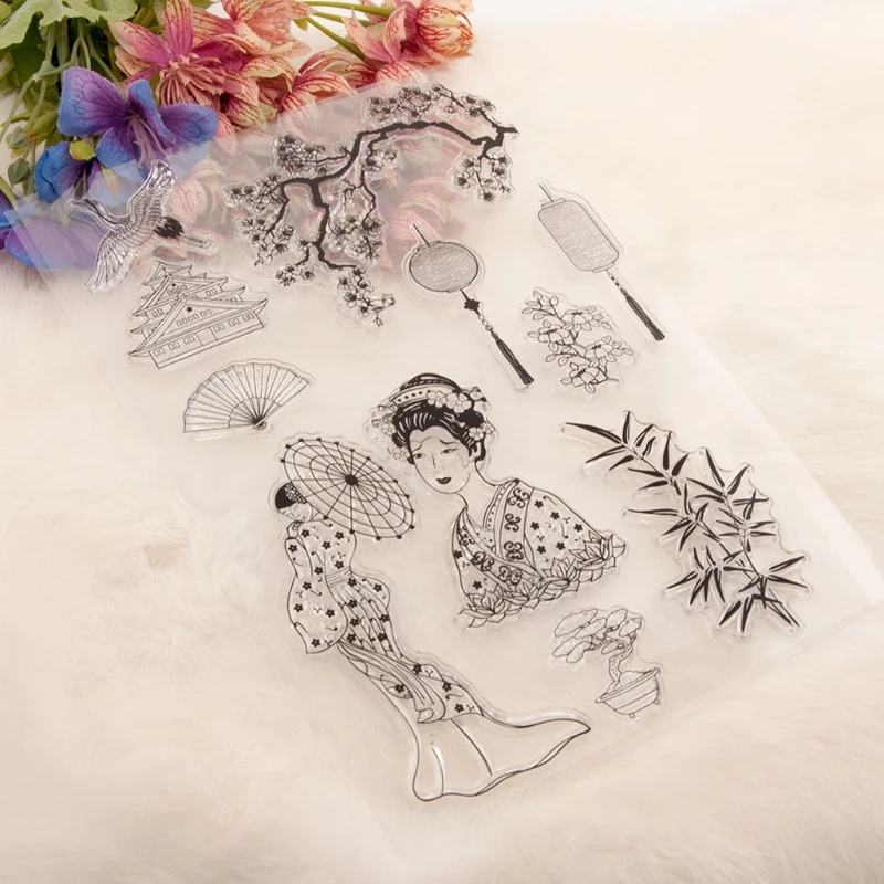 Классическая красивая силиконовая прозрачная печать Штамп для рукоделия