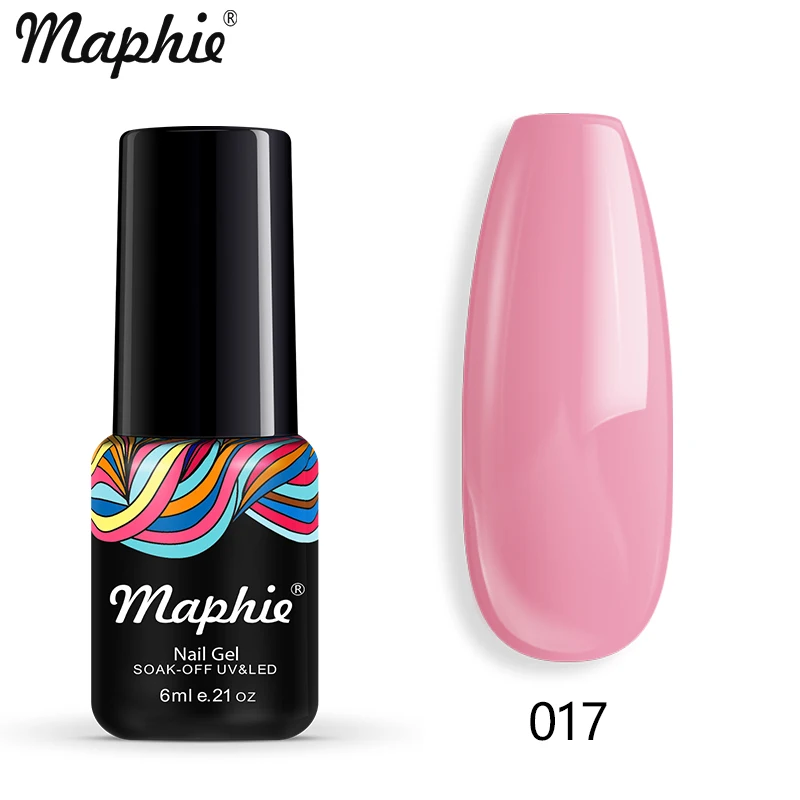 017 Maphie Гель-лак для ногтей все для маникюра Полупостоянный Vernish Soak Off UV/светодиодный Гель-лак нужен базовый верхний слой Блестящий цветной гель - Цвет: 017