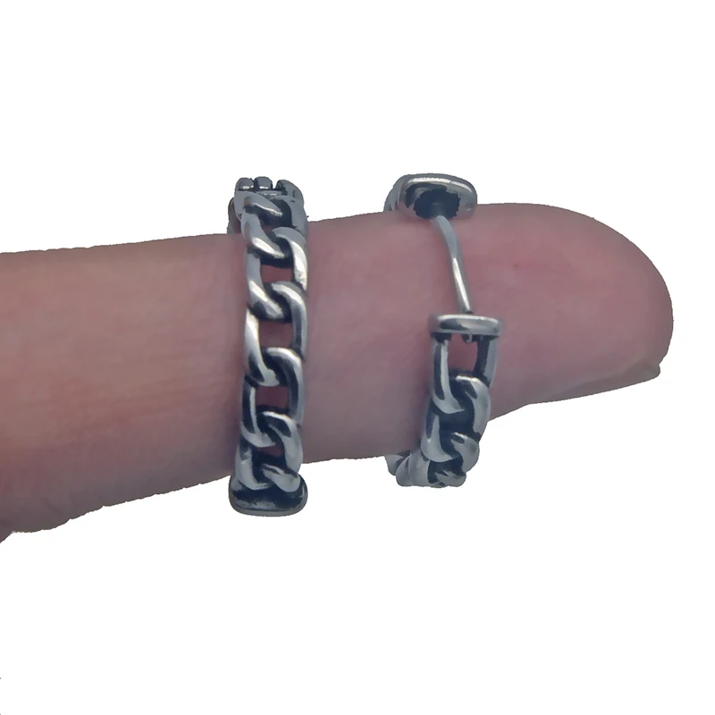 Серьги-кольца мужские из нержавеющей стали в стиле панк | Украшения и аксессуары