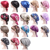 58cm soft silk women hair styling caps night sleep shower cap adjustable ladies long hair care bonnet headwrap hat accessories