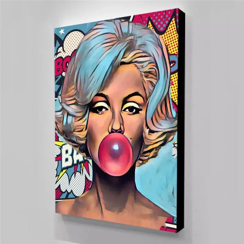 

Canvas Painting Pop Culture Wall Art Bubble HD Printing Marilyn Monroe Poster Graffiti for Living Room Decoration Home Decor