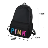 waterproof oxford cloth backpack teenage large capacity school bag casual new simple solid color backpack for women