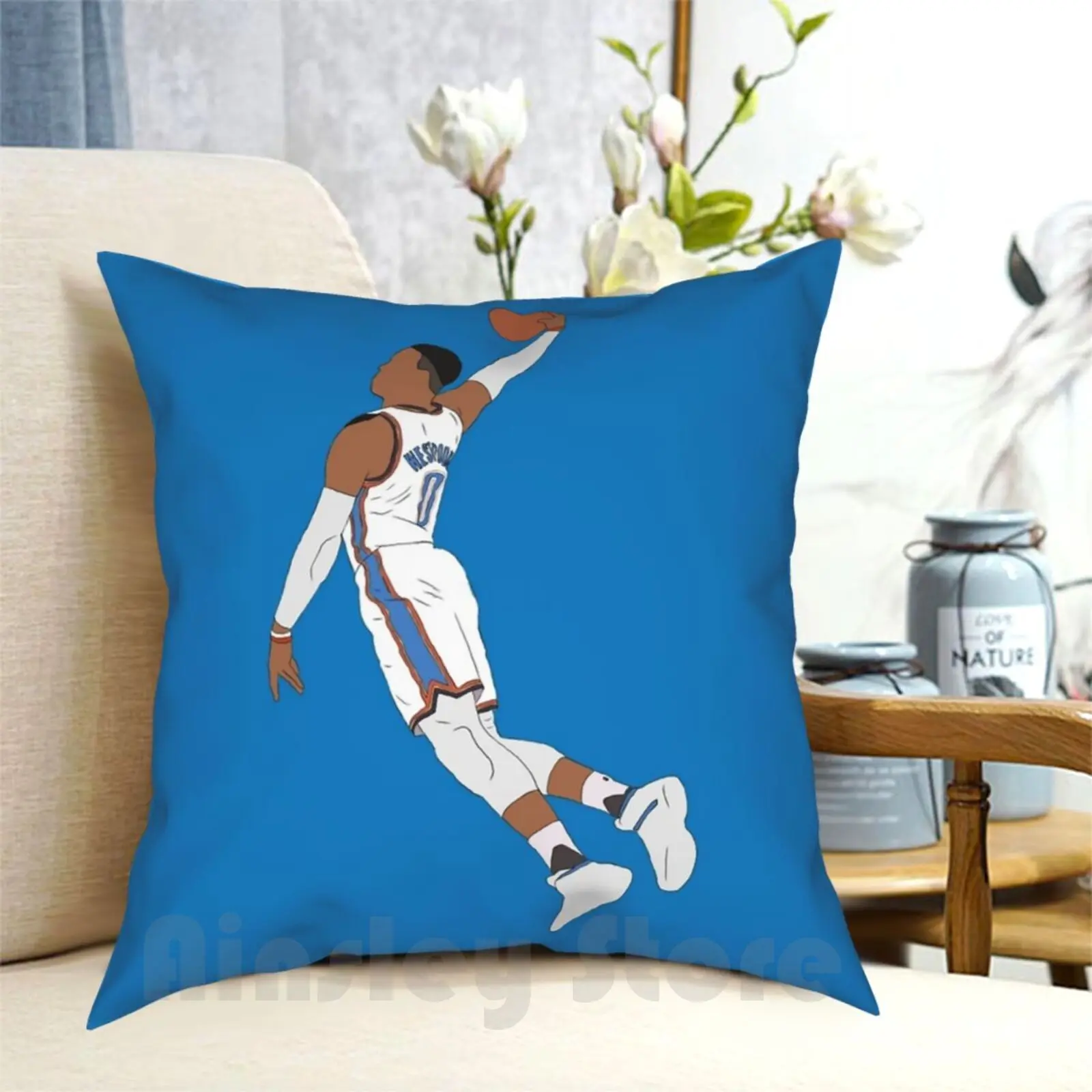 Рассел Вестбрук наволочка с принтом домашняя мягкая Спортивная для баскетбола