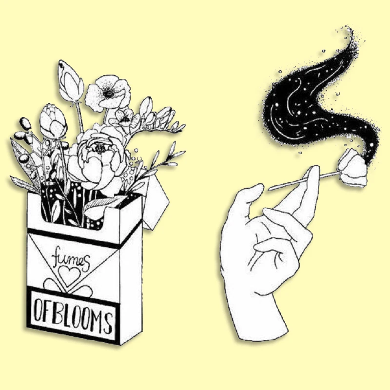 Коробка для сигарет с цветами розы эмалированная булавка значок цветком на руку