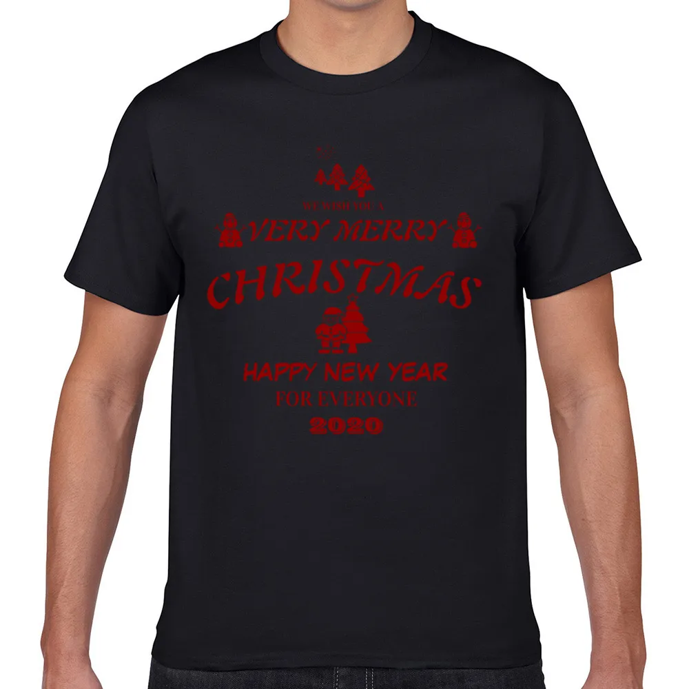 

Tops T Shirt Men very merry christmas 2020 Vogue Vintage Geek Cotton Male Tshirt