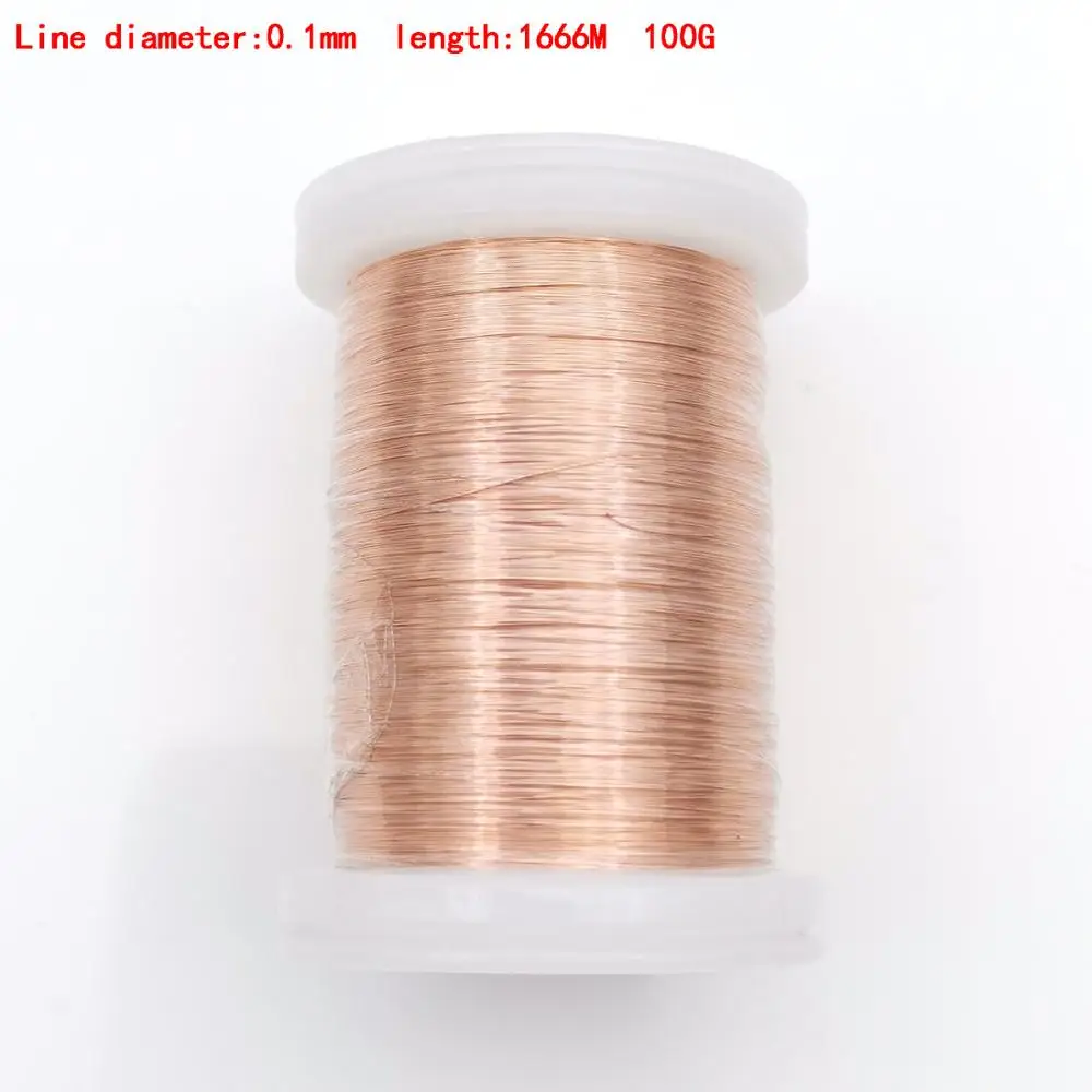 0.1mm 100g 0.13mm 0.25mm 0.51mm 1mm 1.25mmQA Enameled Copper Wire Magnetic Wire For Inductance Coil Relay Electric Meter Coil Winding - Цвет: 0.1mm 100g