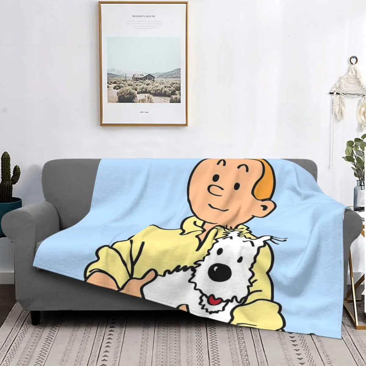 

Manta de hojalata y nieve de Мультяшные картины, colcha de cama a cuadros, colcha de lino 135, manta de muselina a cuadros en el s