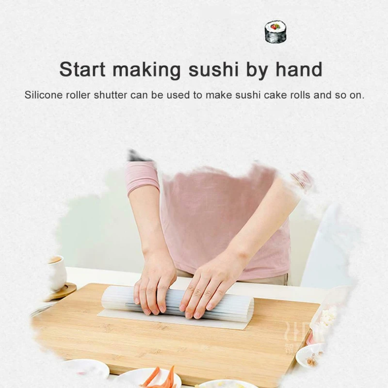 Роликовая форма для риса силиконовая машина сворачивания овощей и мяса кухонные