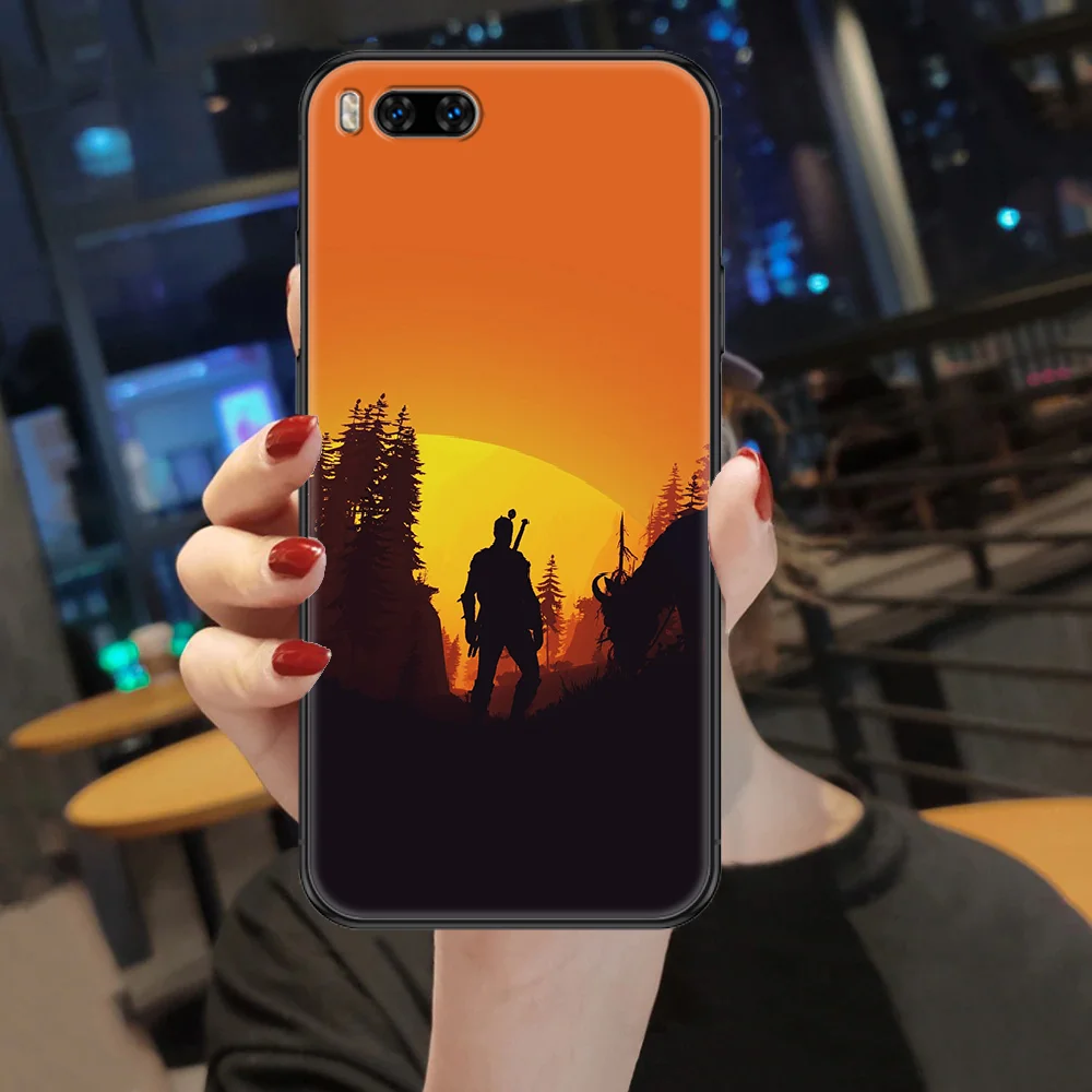 

Hot game witchers Phone case For Xiaomi Mi Max Note 3 A2 A3 8 9 9T 10 Lite Pro Ultra black tpu coque painting back soft hoesjes