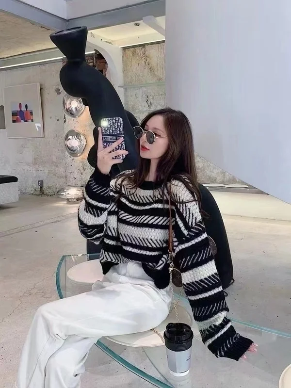 Зимняя одежда новая верхняя свободная облегающая шерстяная куртка с длинными