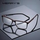 Мужские классические оправы для очков MERRYS, дизайнерские квадратные оптические оправы в ацетатной оправе, S2951