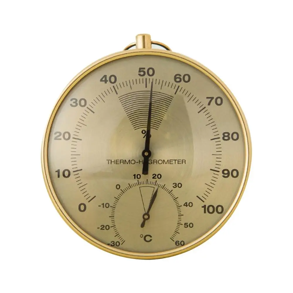 Sauna Thermometer Metal Dial Hygrometer Humidity Temperature Measurement Meter Indoor Room Accessory | Инструменты