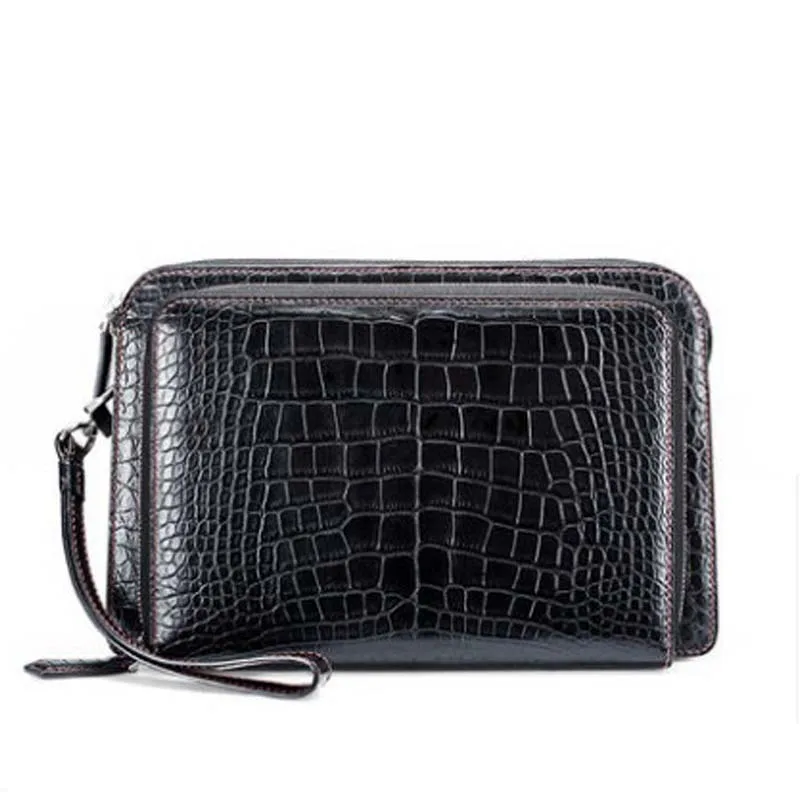 Мужской клатч gete из искусственной кожи крокодила светильник деловая сумка на