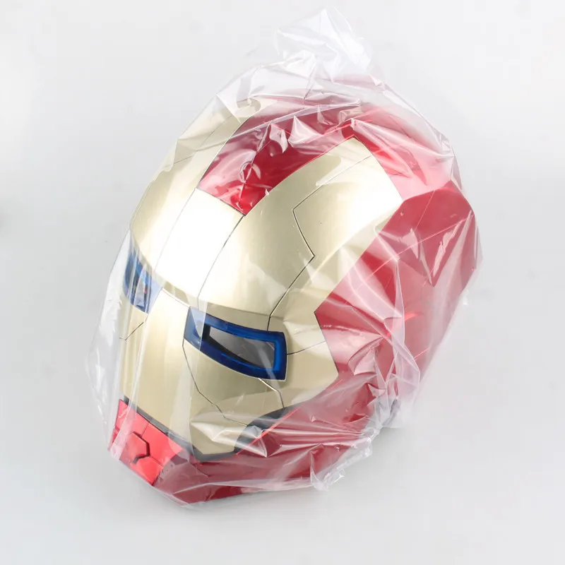 1 шт. высококачественный светодиодный IRONMAN Fer Homme Casque маска для лица Ouverte Casque ABS для косплея Железного Человека Маски-шлемы