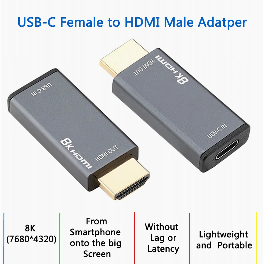 Премиум адаптер 8K 4K 60Hz HDMI штырь-штырь | Электроника