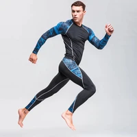 sportswear man comprehensive training compression tracksuits suits jogging basketball fitness gym clothes running set men