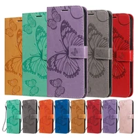 butterfly wallet flip case etui for xiaomi poco f3 m3 redmi k20 k30 k40 pro note 8 8t 9 9s 9t 10 4g 5g card holder leather cover