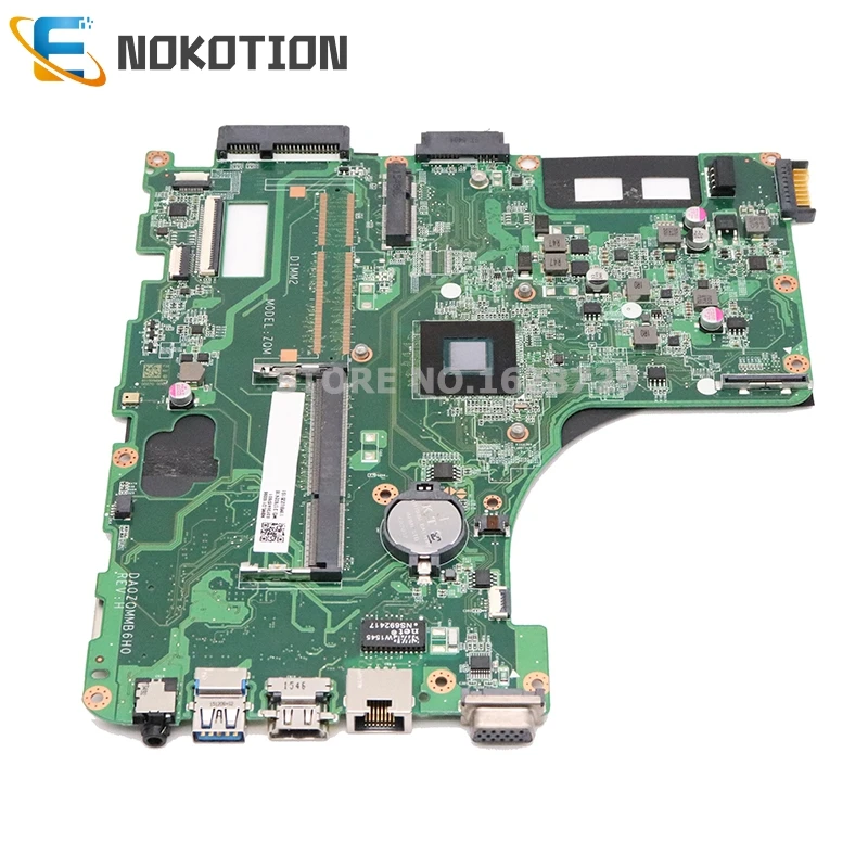 Материнская плата NOKOTION для ноутбука Acer ASPIRE E5 411 материнская DA0ZQMMB6H0 NBMLQ11009 NBMLQ110096 с