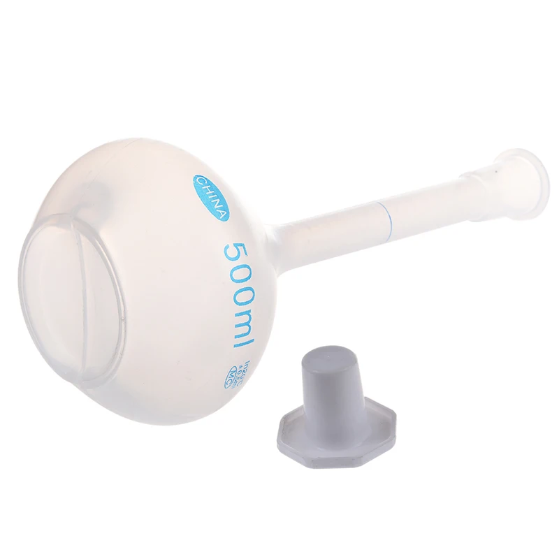 

500ml Long Neck Clear White Plastic Volumetric Measuring Flask