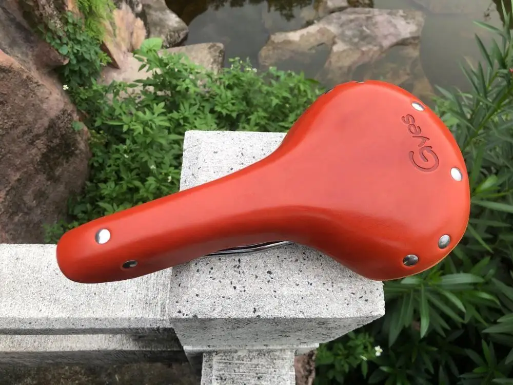 Седло из натуральной коровьей кожи велосипедное седло кожаное GYES 2020 | Спорт и