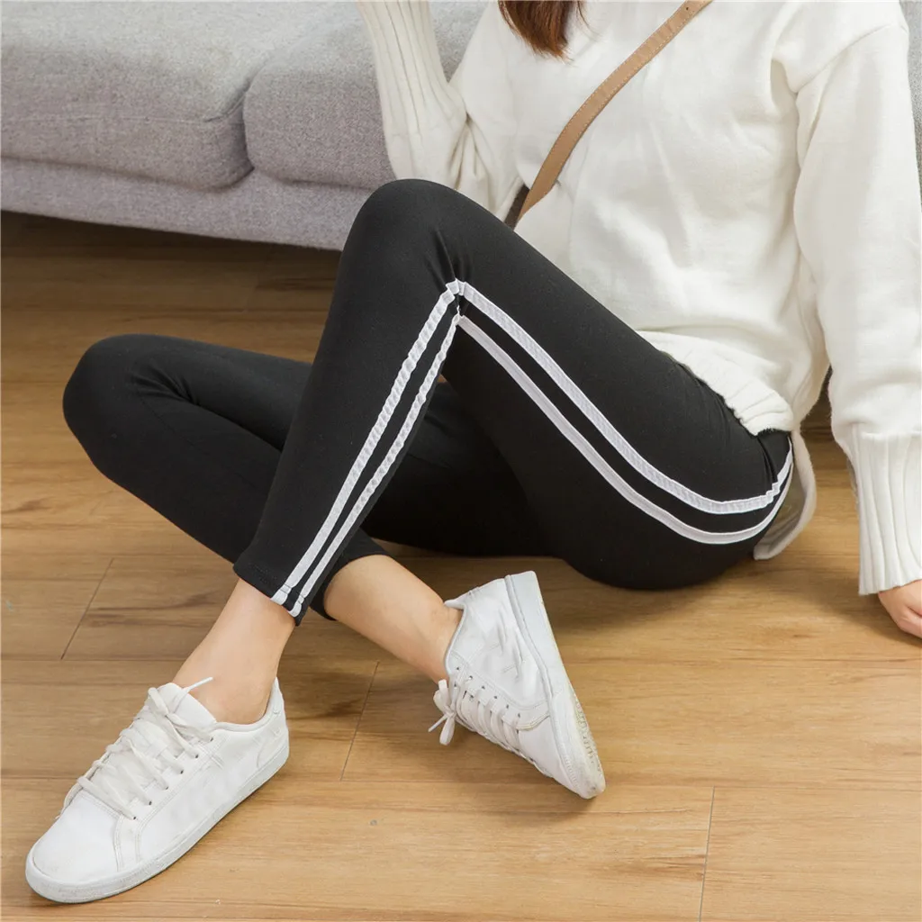 35 Push Up Leggings Fitness Legging Ladies's Jeggings tripe Printing Elastic Force Exercise Fitness And Running Pants