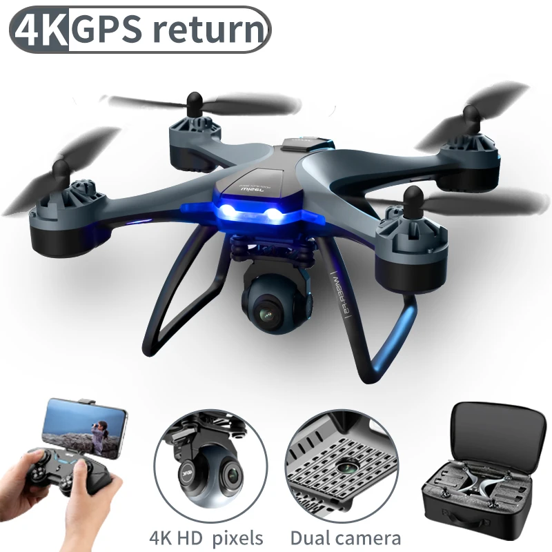 

F5 2021 New GPS Drone 6K 4K 1080P HD Camera Professional Quadcopter WiFi Fpv Air Pressure Altitude Hold RC Dron Toys GIft