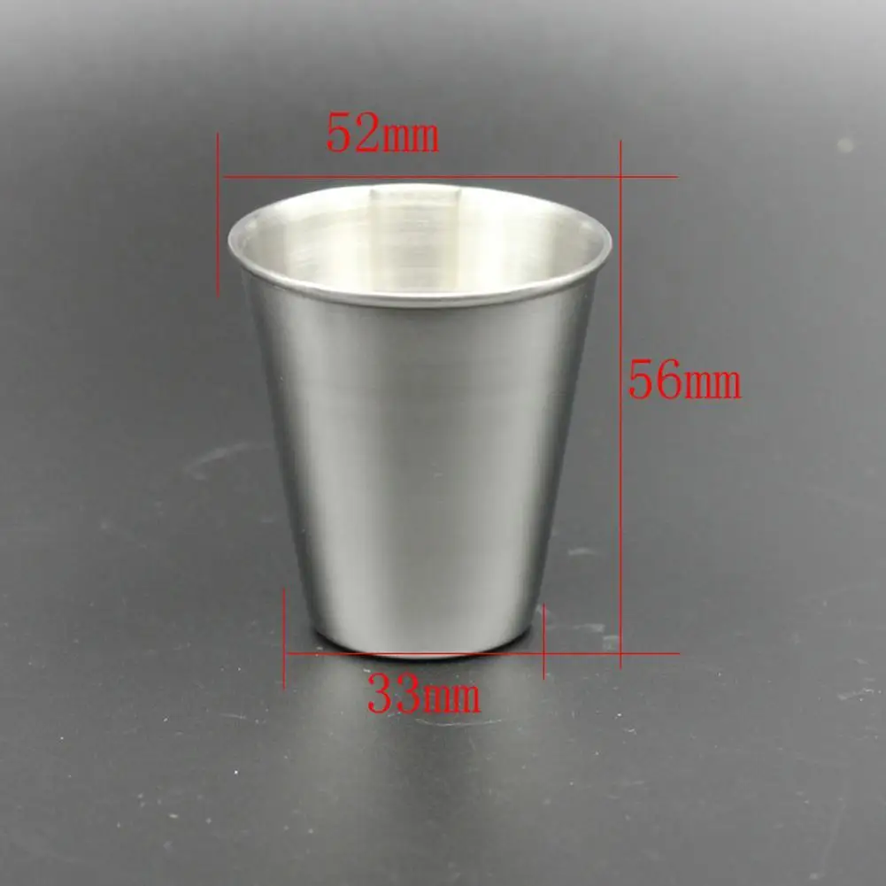 Нержавеющая сталь выстрел Стекло es чашки пивной бокал вина Виски кружки 30/70/150 мл питьевой Стекло уличная дорожная кружка Кухня аксессуары