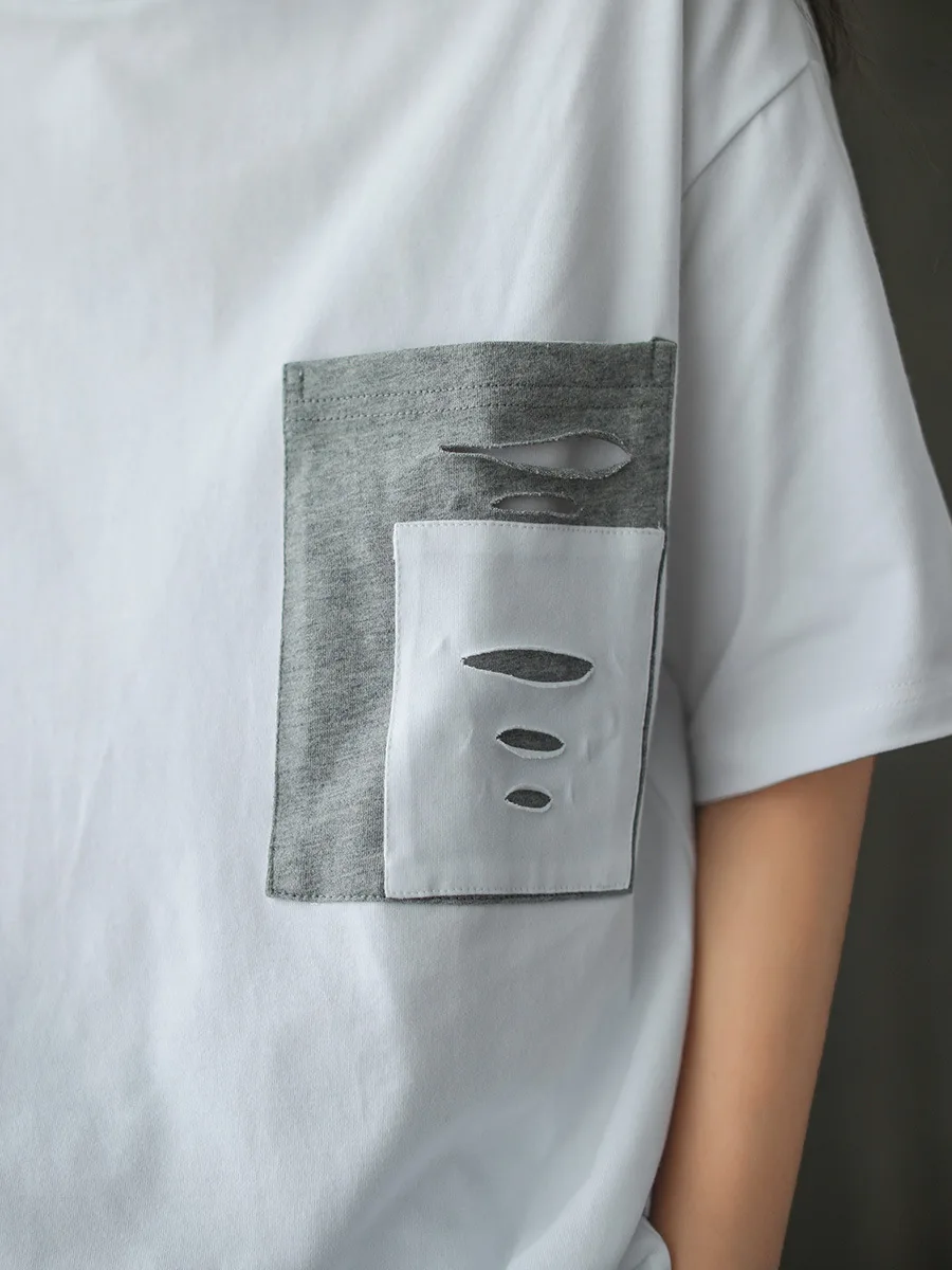 2020 модная летняя футболка для женщин Свободные все-матч футболки с круглым